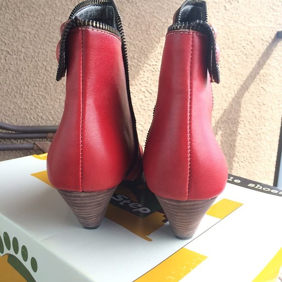 Spring Step Red Booties Chill Red size 39 (US 8.5) - Picture 3 of 9